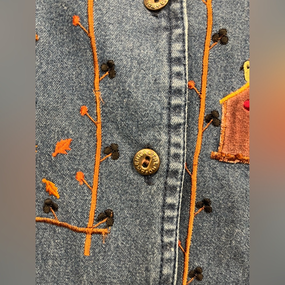 Vintage denim vest size 2X - Picture 4 of 8